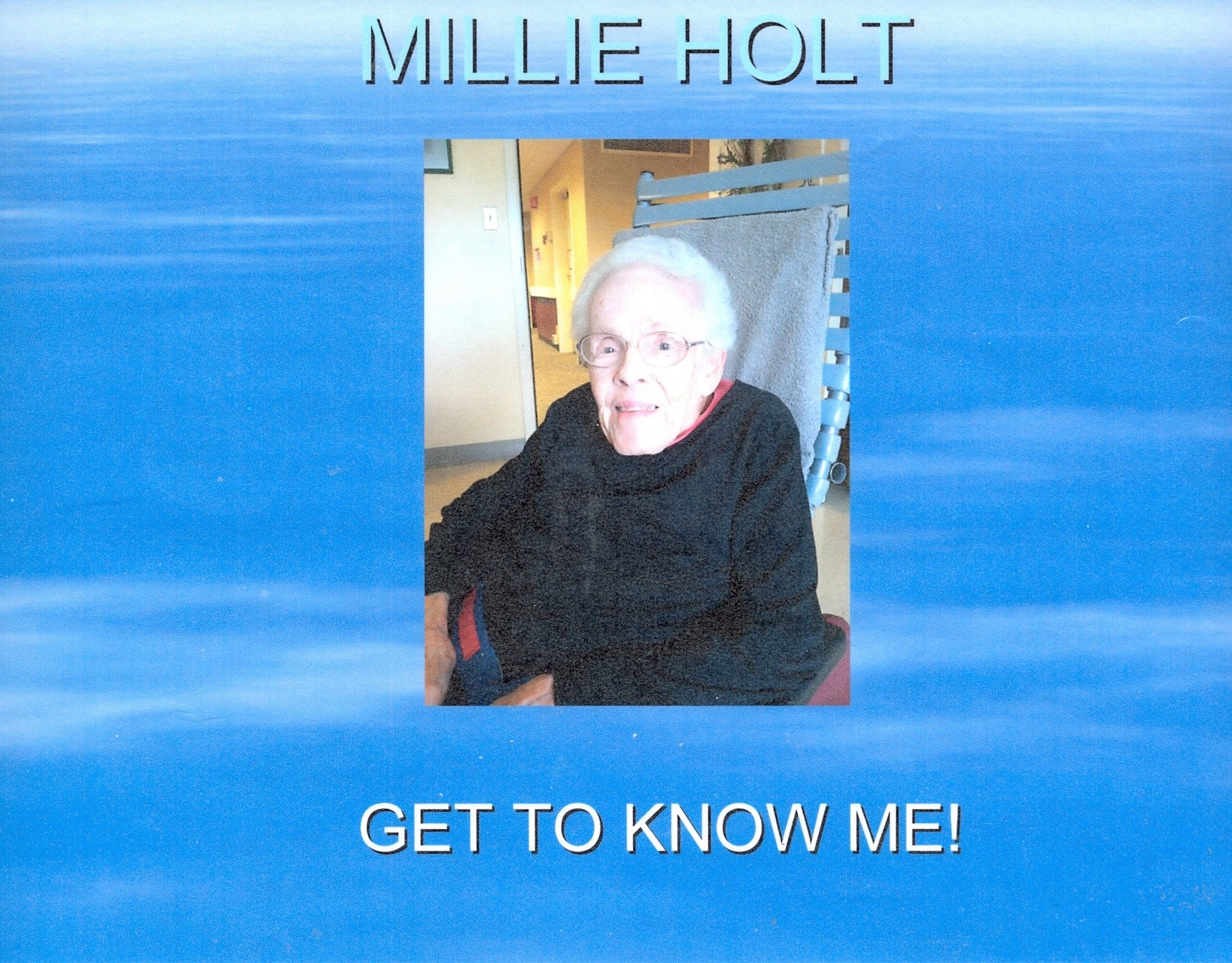 Obituary of Millicent Katherine Holt