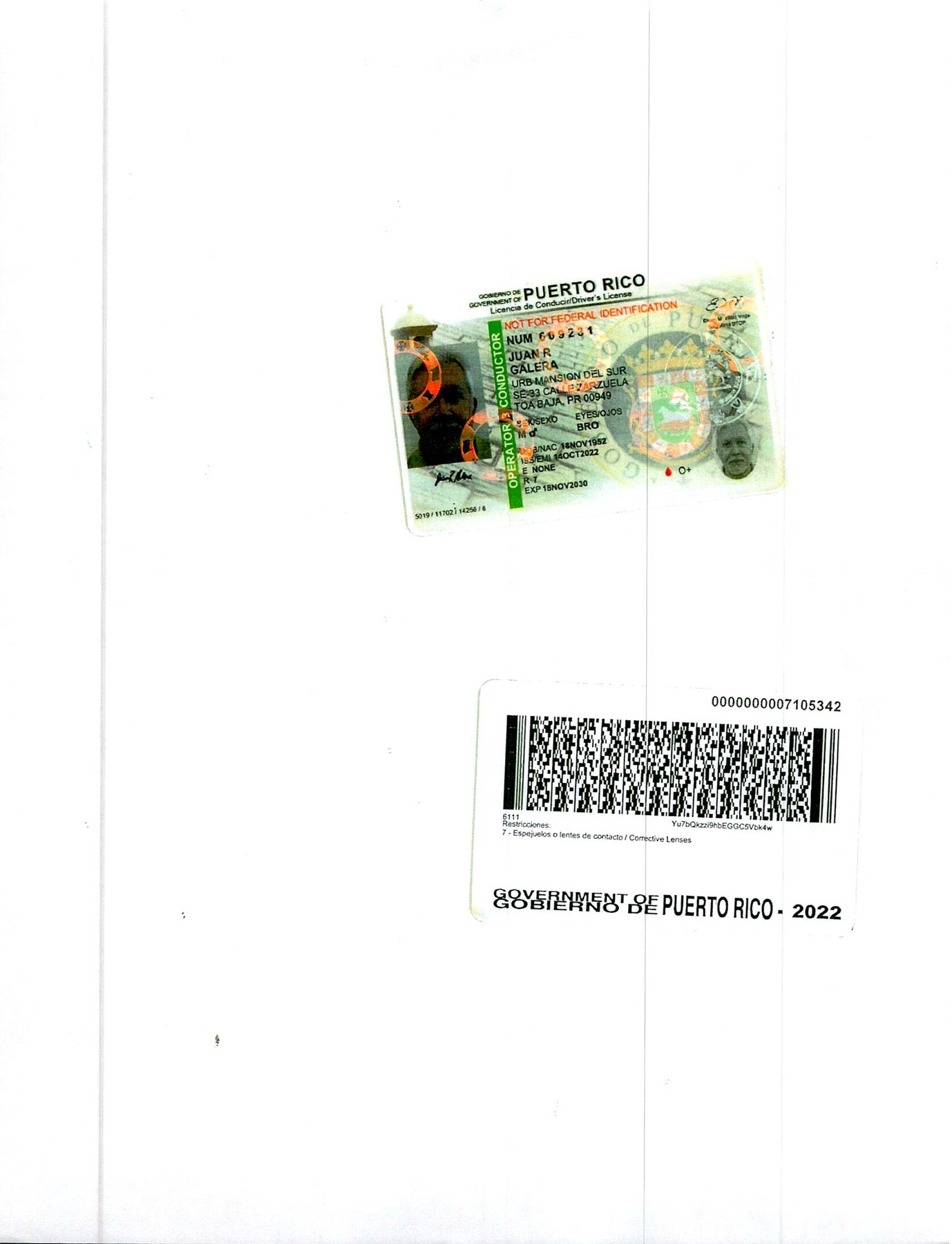 Avis de décès de Juan Ramon Galera Áviles