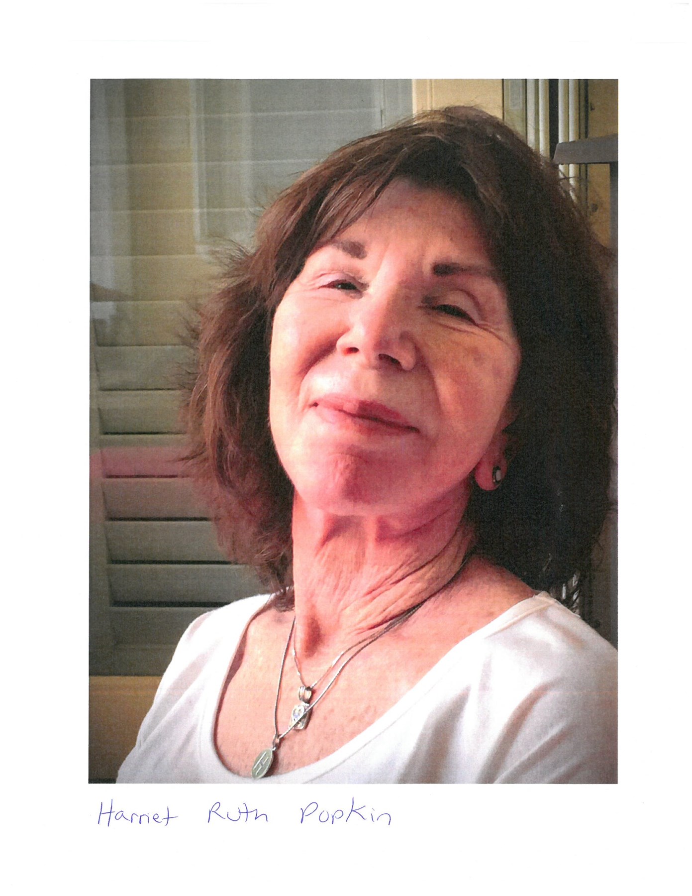 Obituary of Harriet Popkin