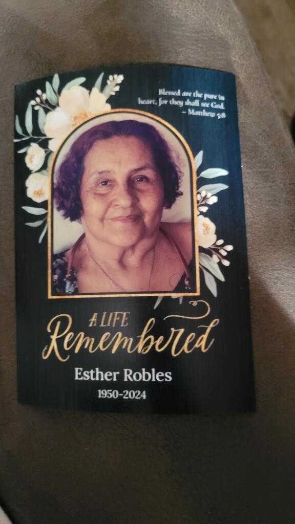 Obituary of Esther Ann Robles