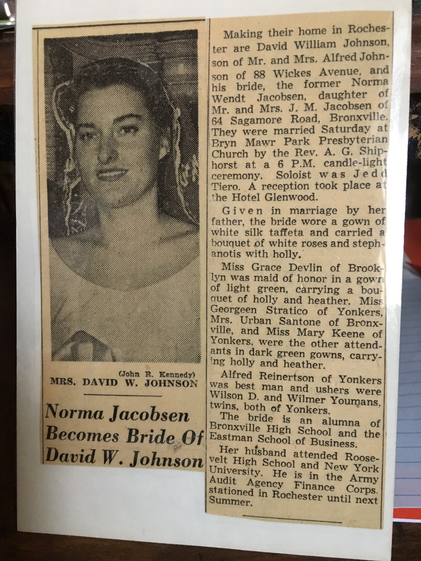 Obituary of Norma Johnson