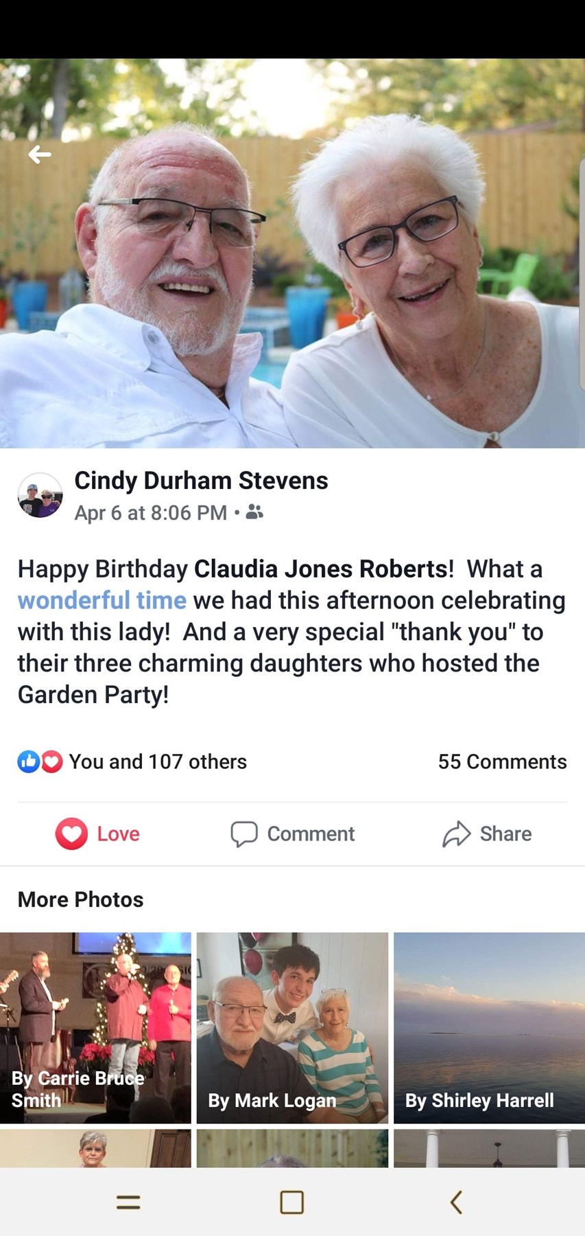 Obituary of Claudia Rhe Roberts