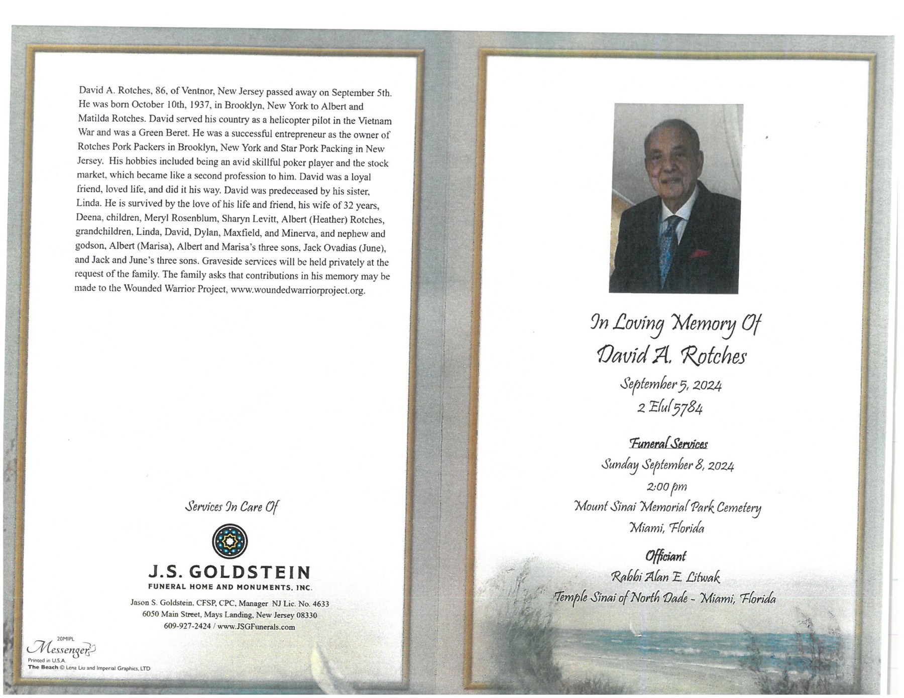 Obituary of David A. Rotches