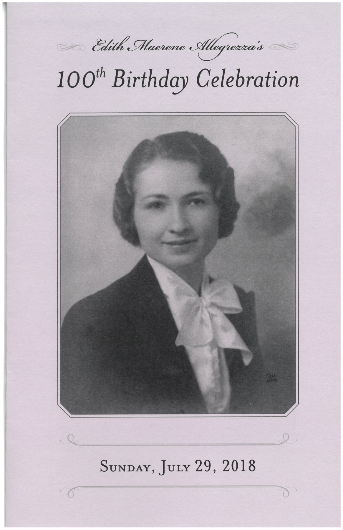 Obituario de Edith Maerene Allegrezza