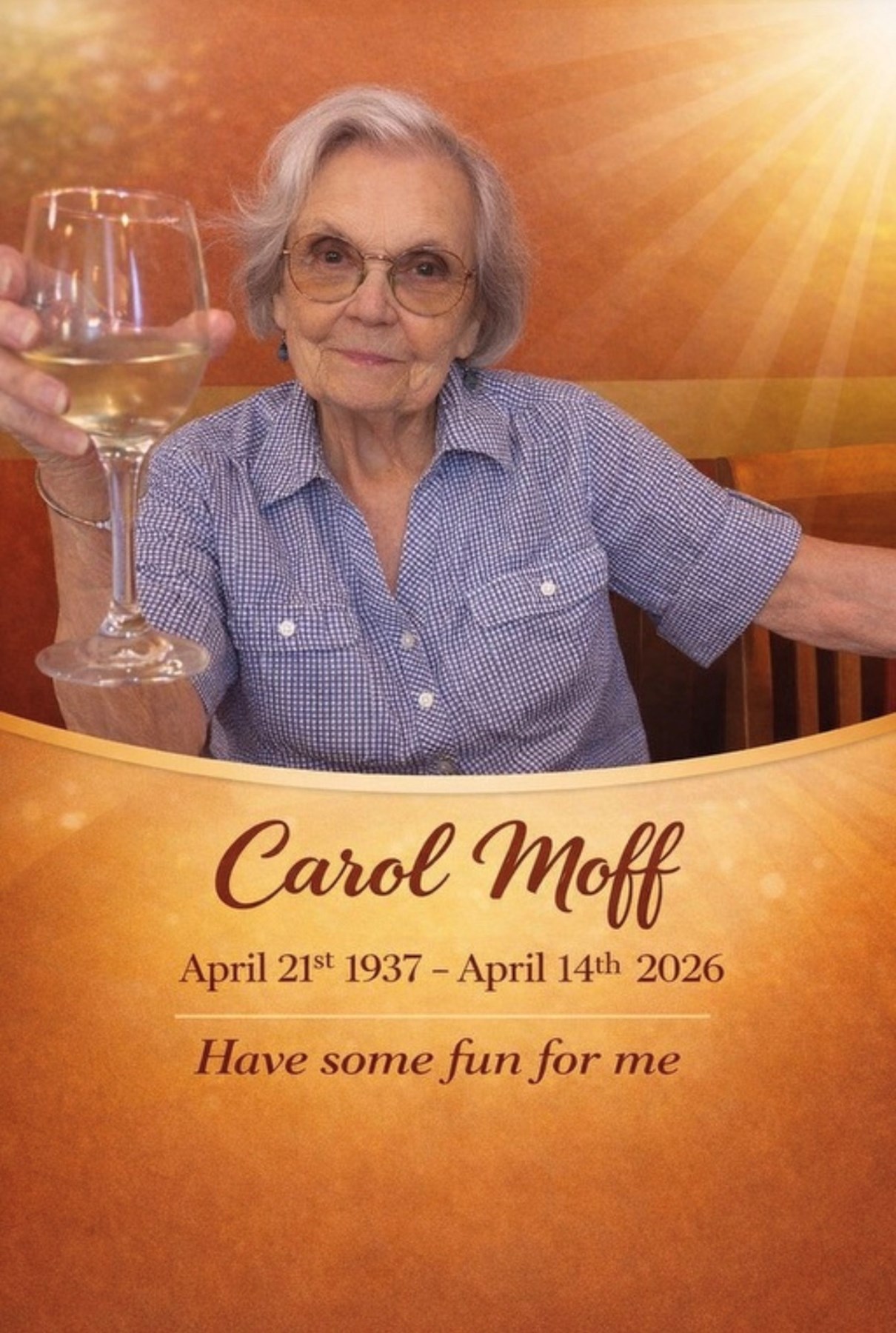 Obituario de Carol Lundberg Moff