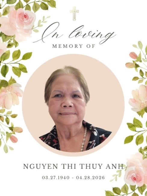 Obituary of Bà Maria Nguyễn Thị Thúy Anh