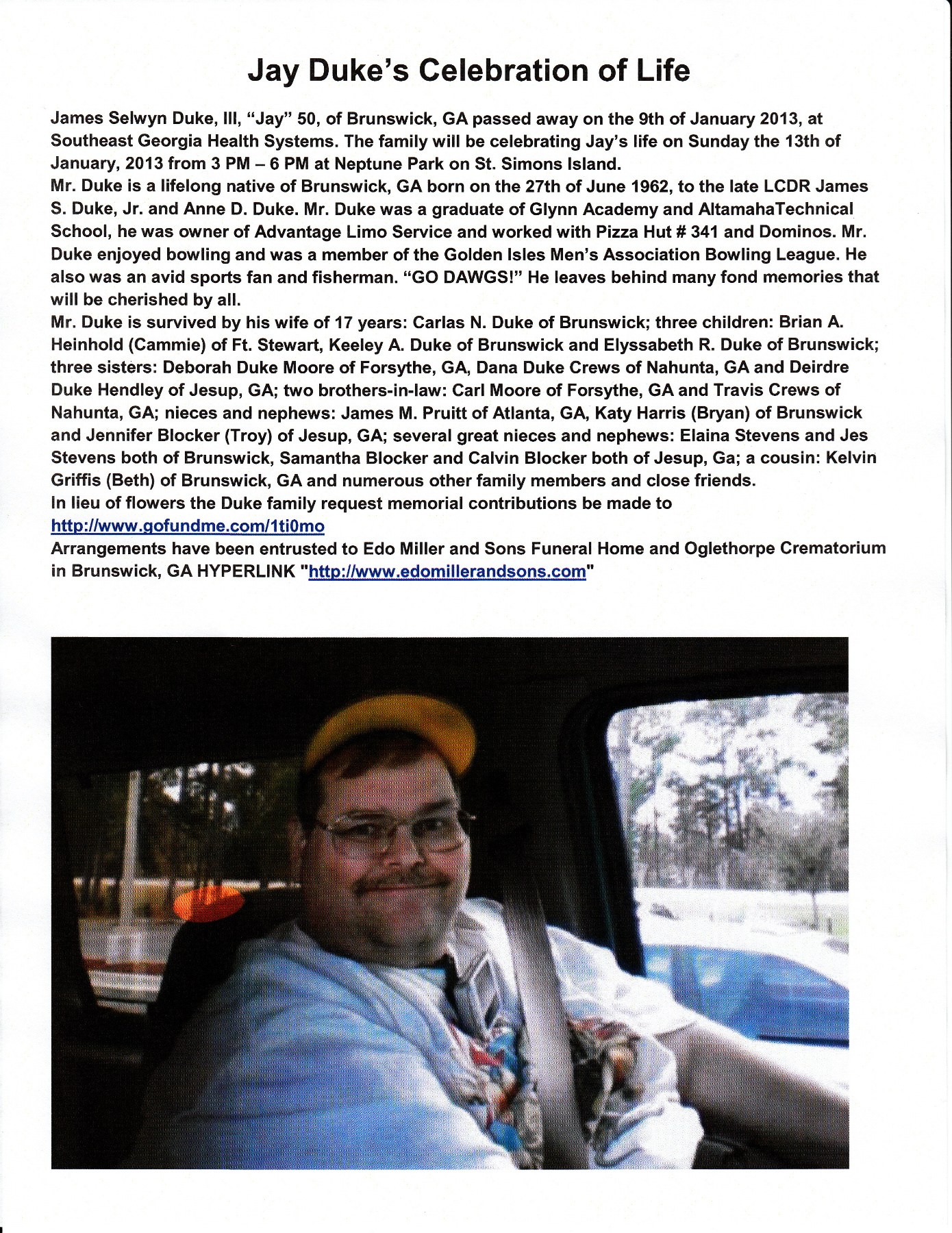 Obituary of James Selwyn Duke III