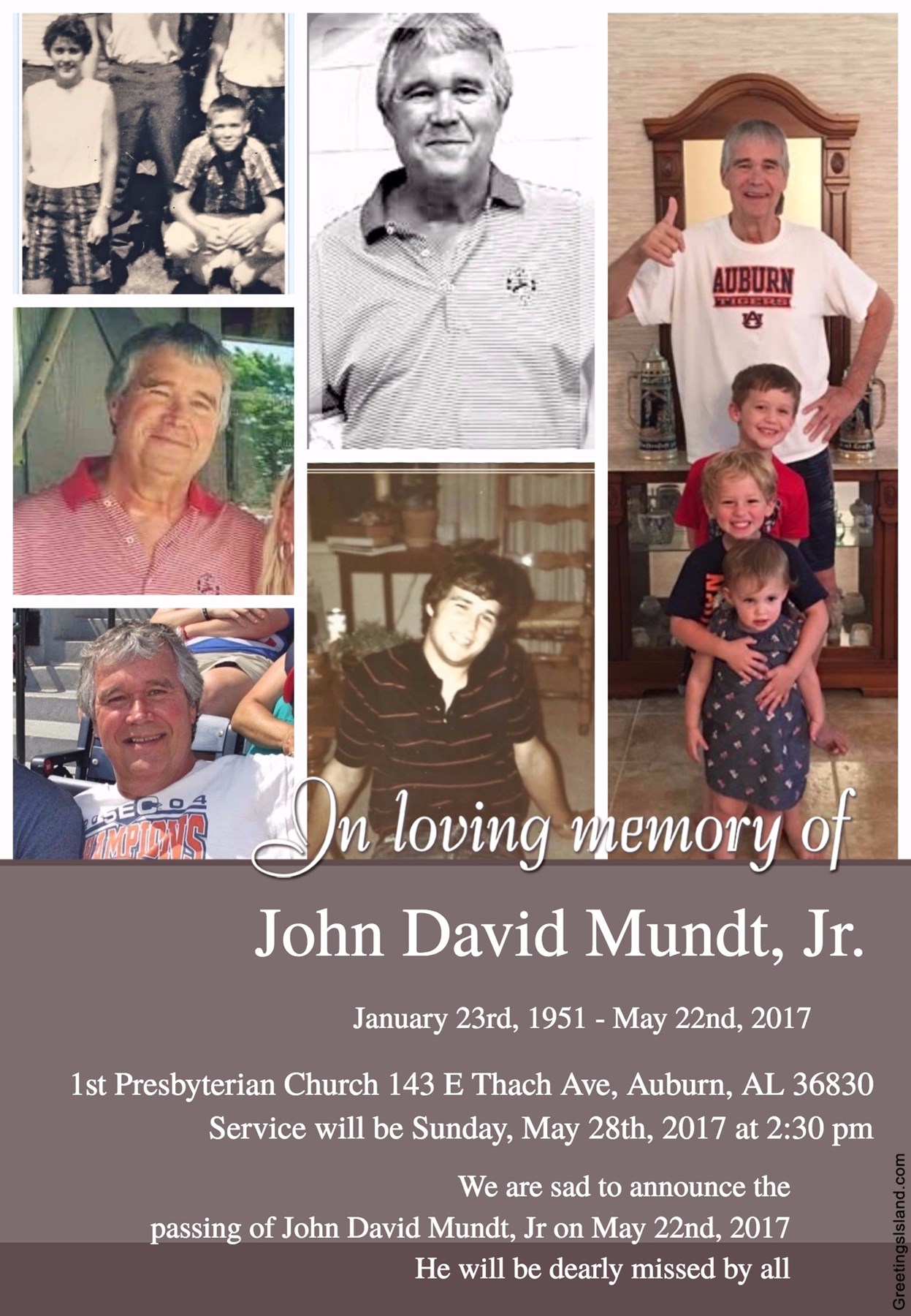 Obituary of John David Mundt Jr.