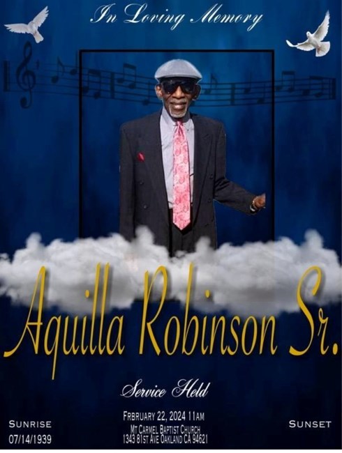Obituary of Aquilla Bill Robinson