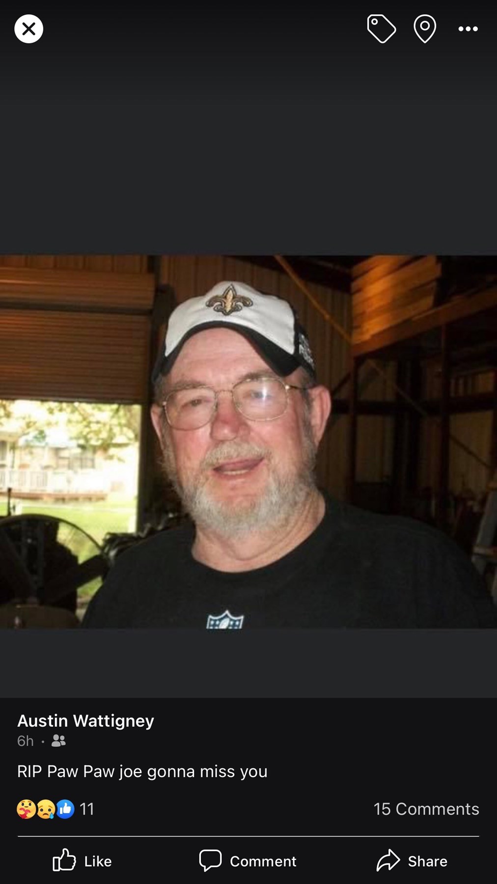 Obituary of Joseph Enoch Dicharry