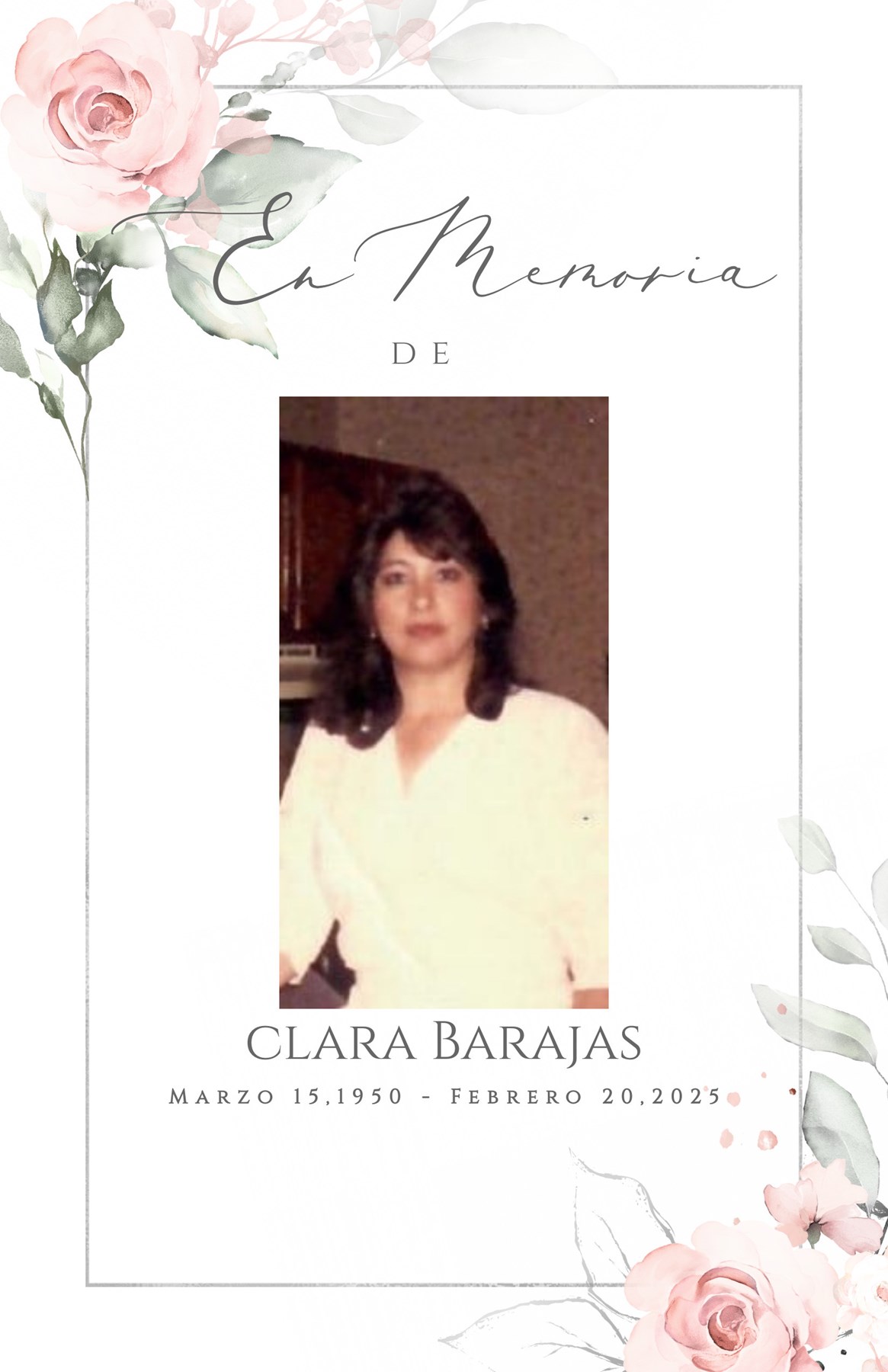 Obituary of Clara Barajas