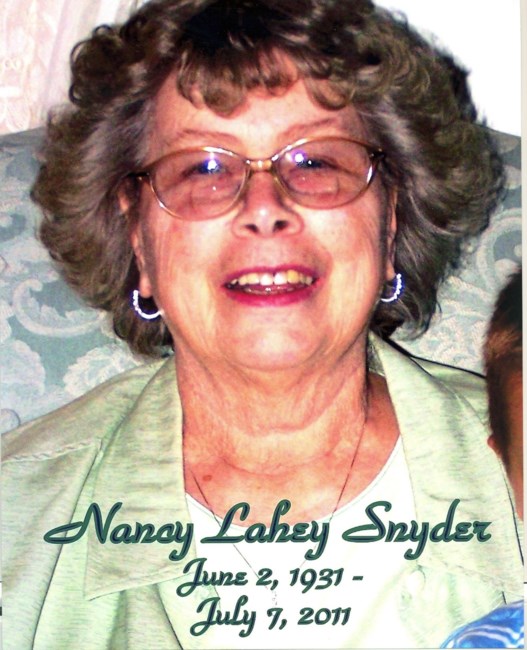 Obituary of Nancy F. Snyder