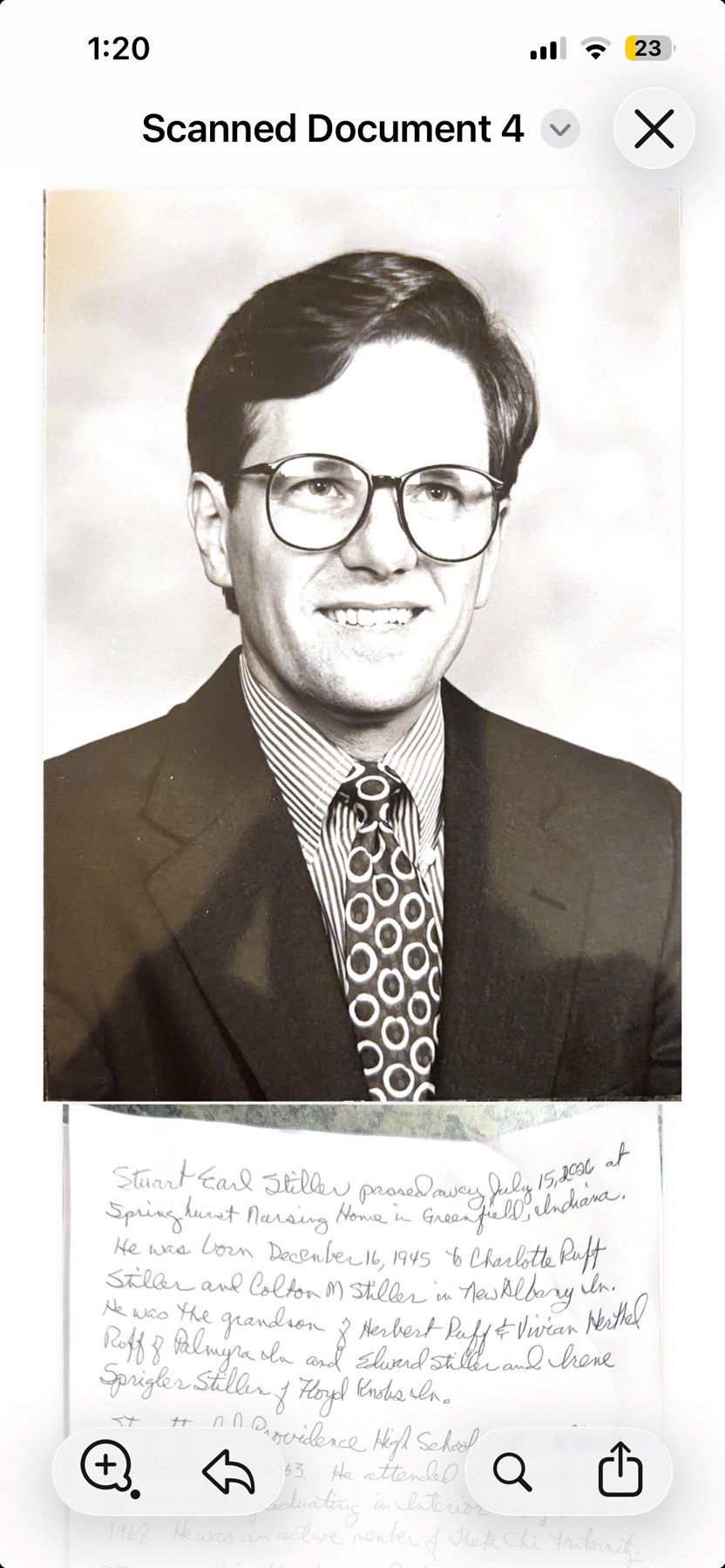 Obituary of Stuart Earl Stiller