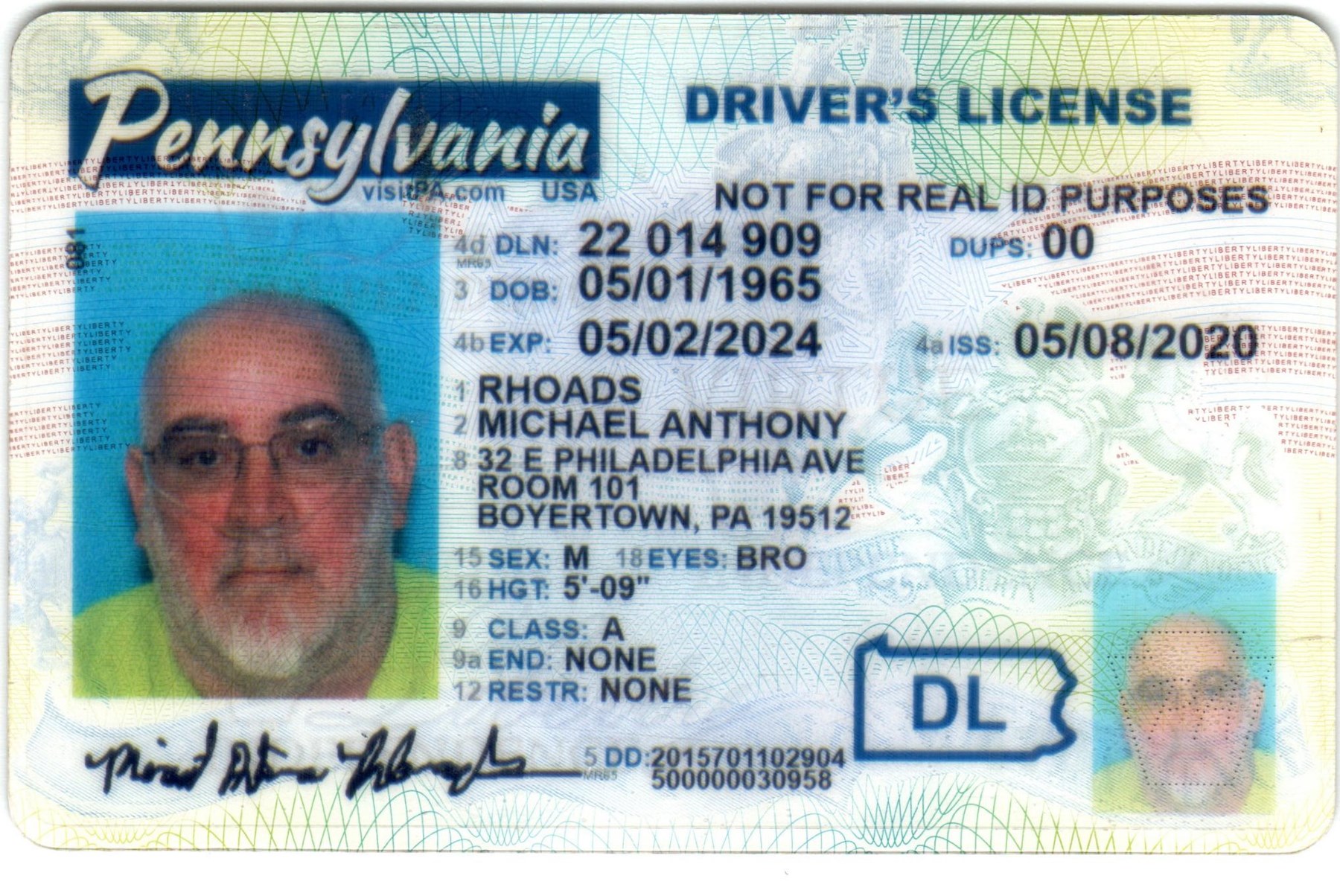 Avis de décès de Michael A. Rhoads