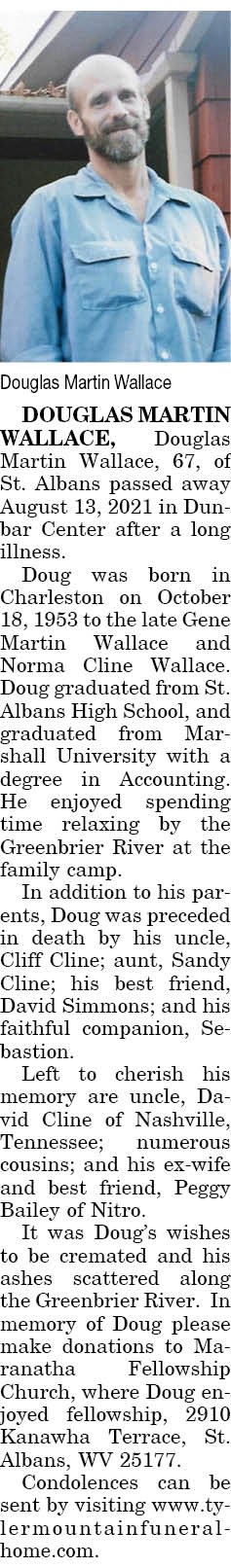 Obituary of Douglas Martin Wallace