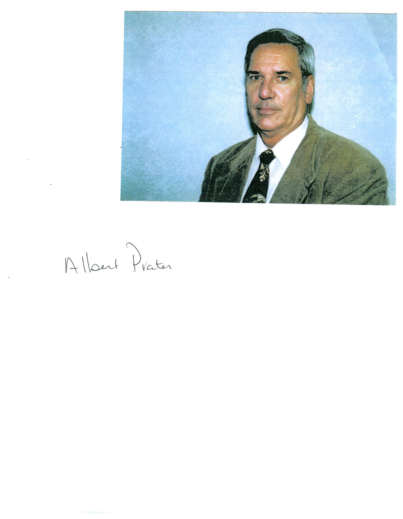 Obituary of Albert Ferdinand Prater