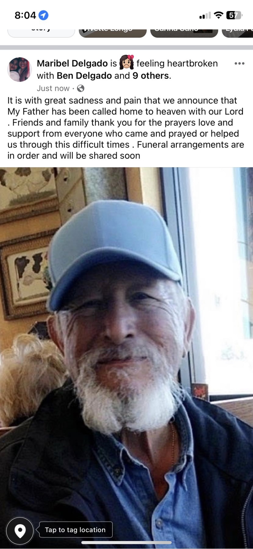 Obituary of Juan M. Delgado