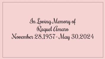 Obituary of Raquel Amaro
