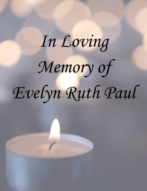 Obituary of Ms. Evelyn Ruth Paul