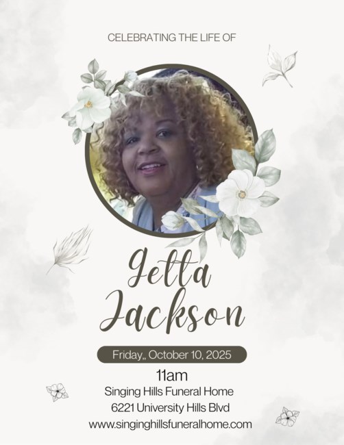 Obituary of Brigitte Rae Jackson "Getta"