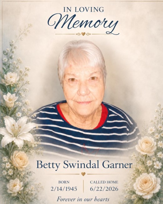 Obituary of Betty Garner