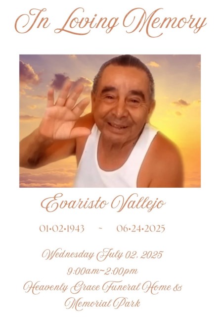 Obituary of Evaristo Vallejo