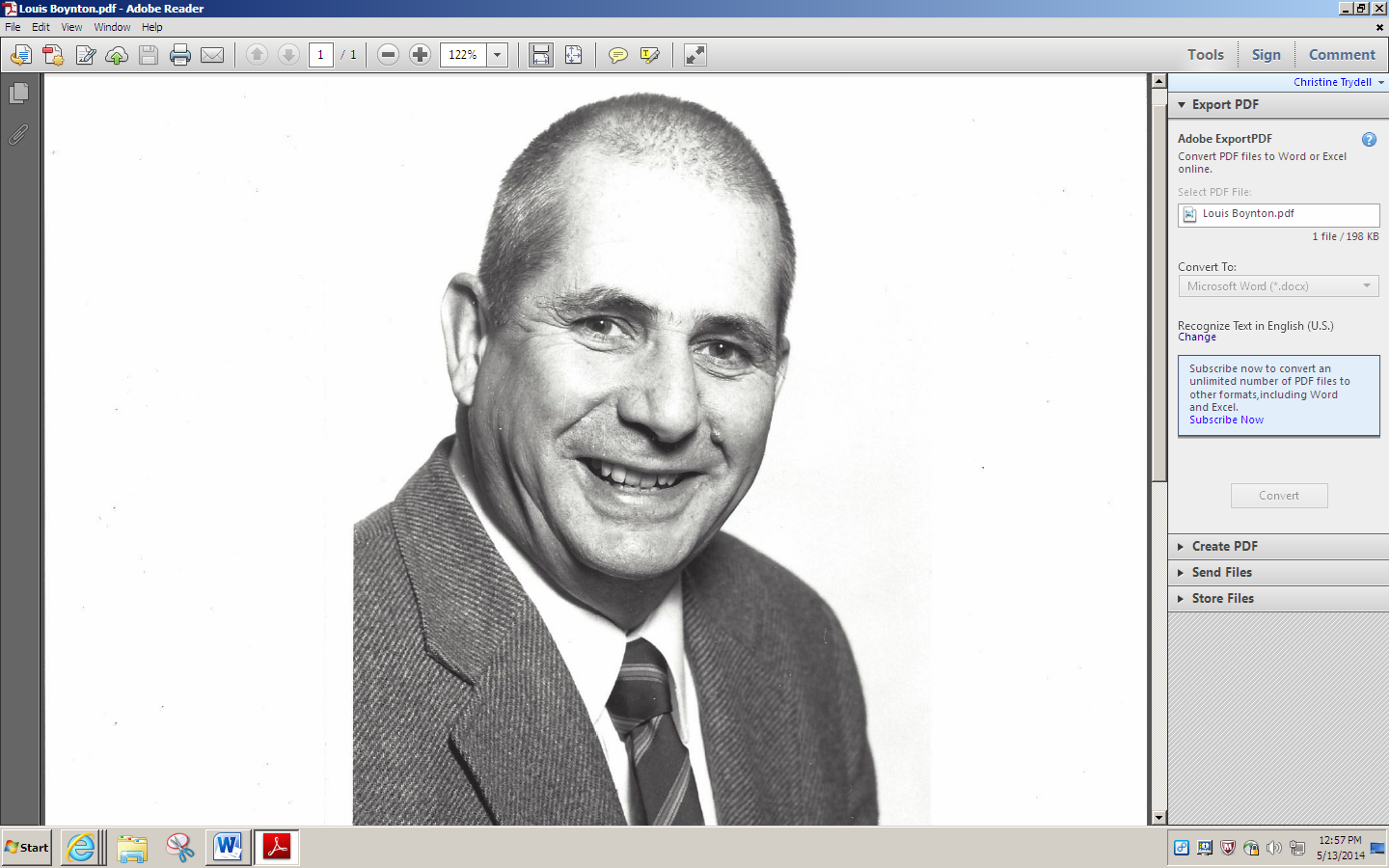 Obituary of Louis Lou Fuertes Boynton