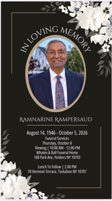 Obituary of Ramnarine Rampersaud