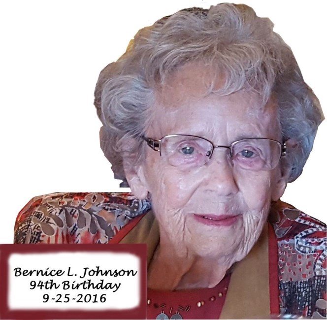 Avis de décès de Bernice Lorraine Johnson