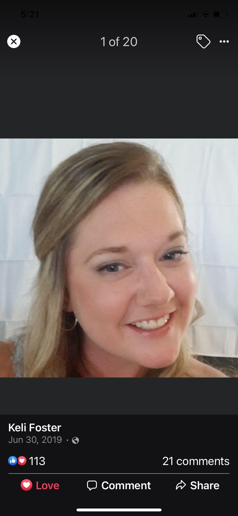 Avis de décès de Keli Kay Foster