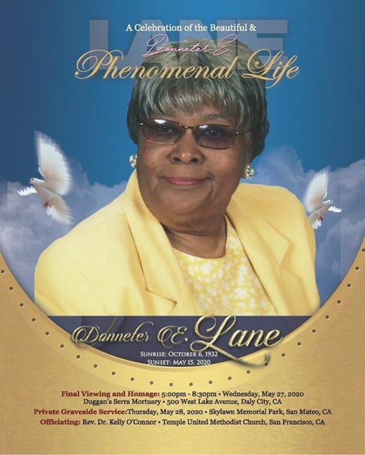 Obituary of Donneter Elizabeth Lane