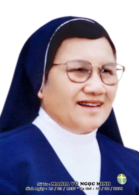 Avis de décès de Sr. Mary Vũ Ngọc Minh, I.C.M.