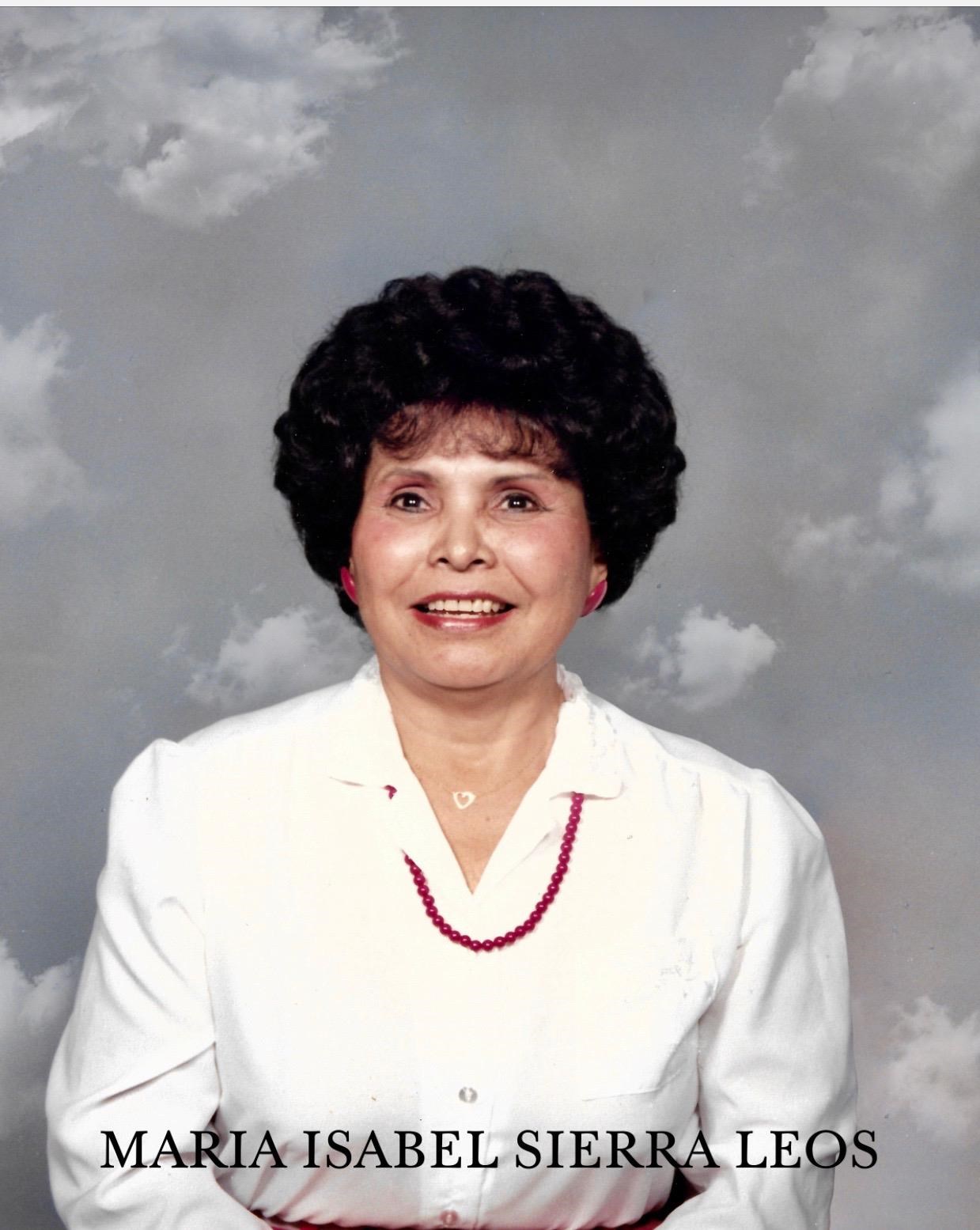 Obituario de Maria Isabel Sierra Leos