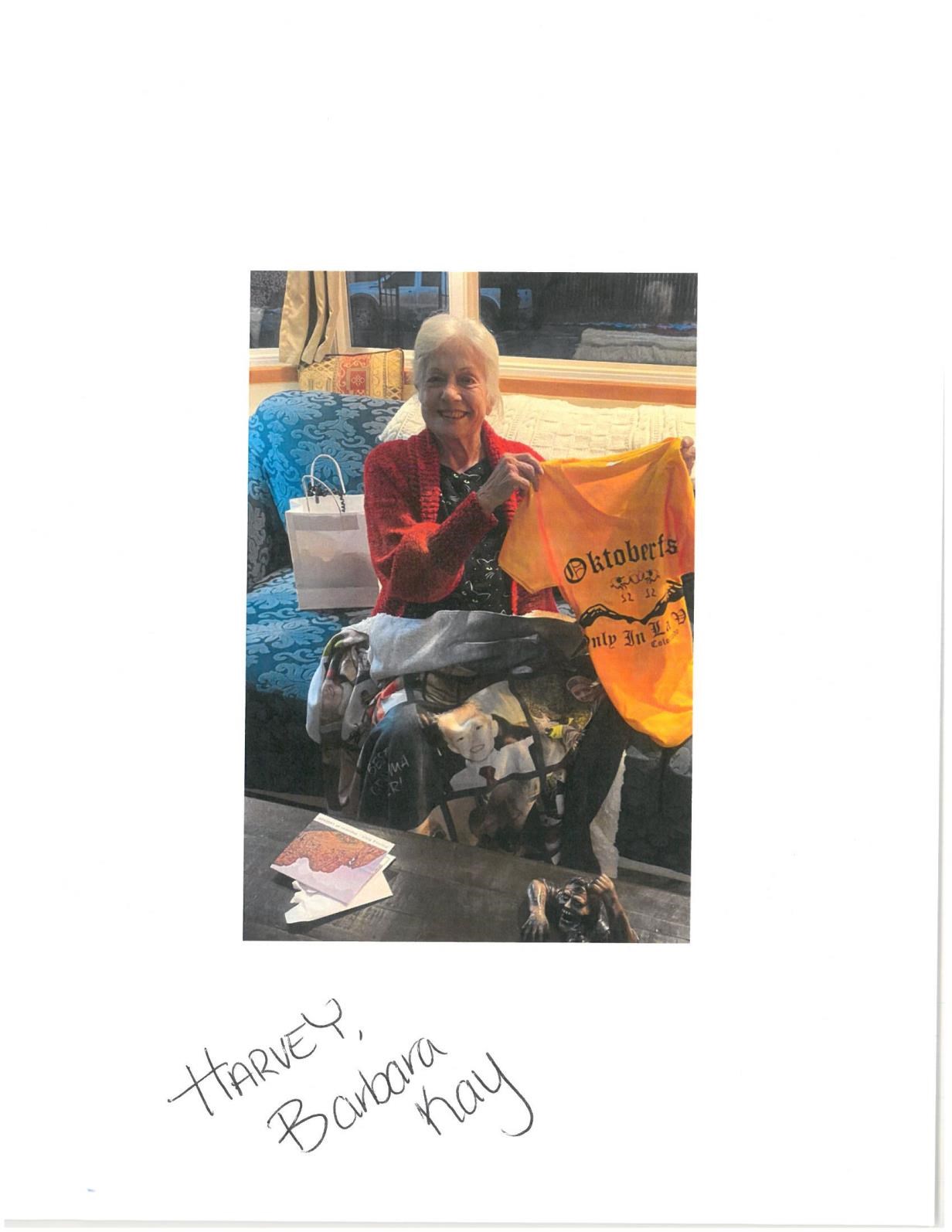 Avis de décès de Barbara K. Harvey