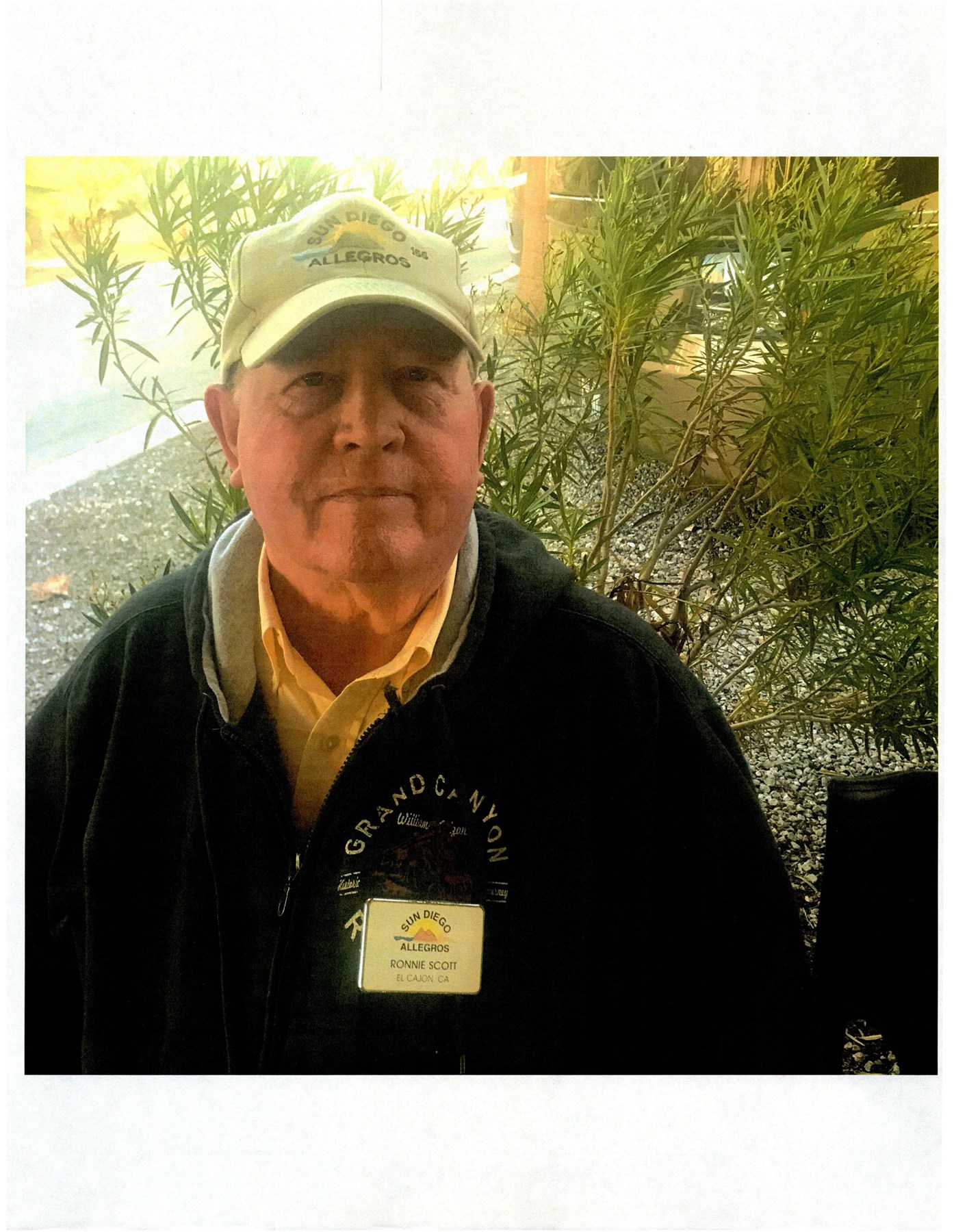 Obituary of Ronnie Harris Scott