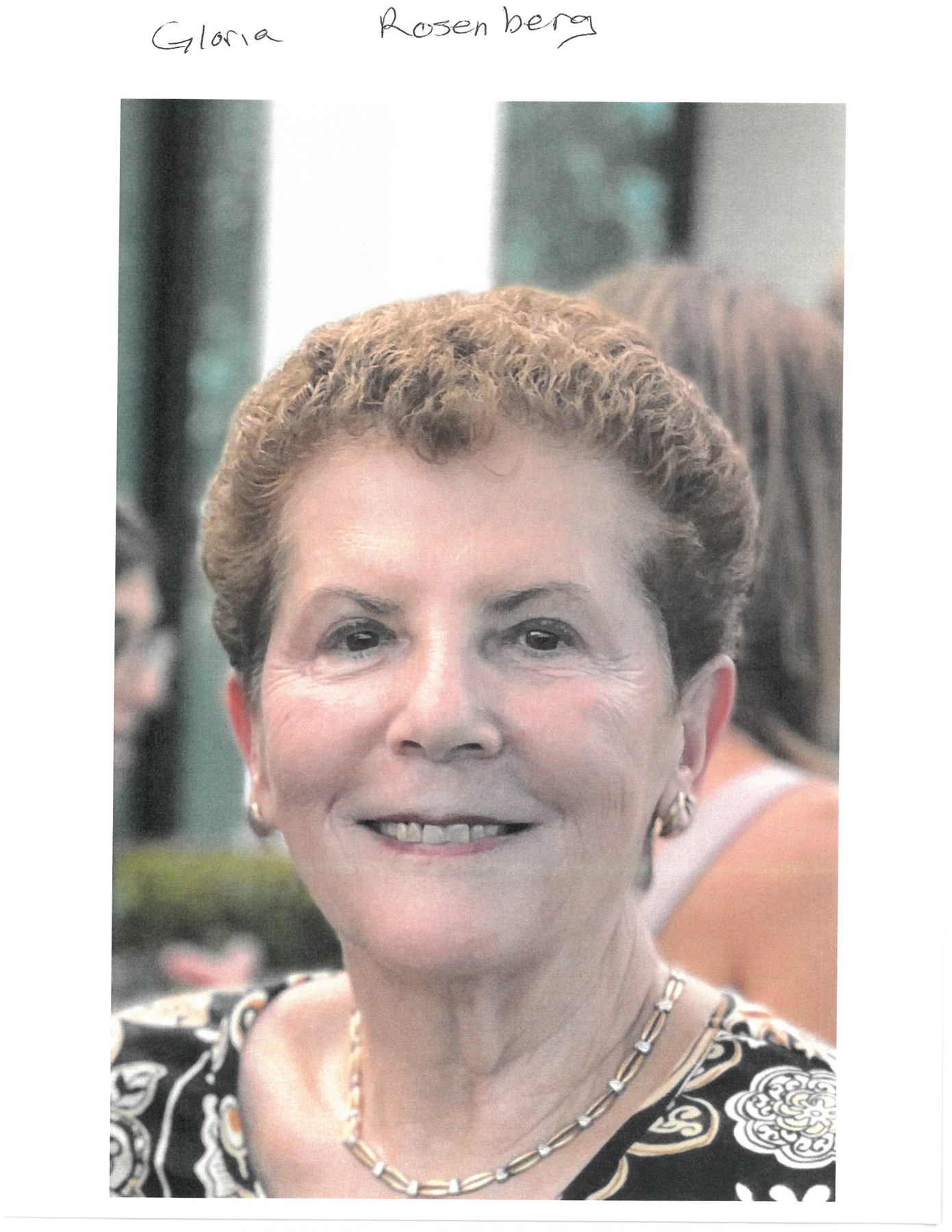 Obituary of Gloria Rosenberg