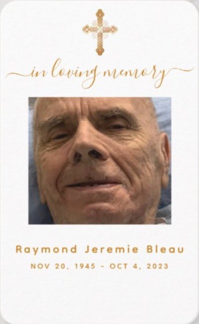 Obituary of Raymond Bleau