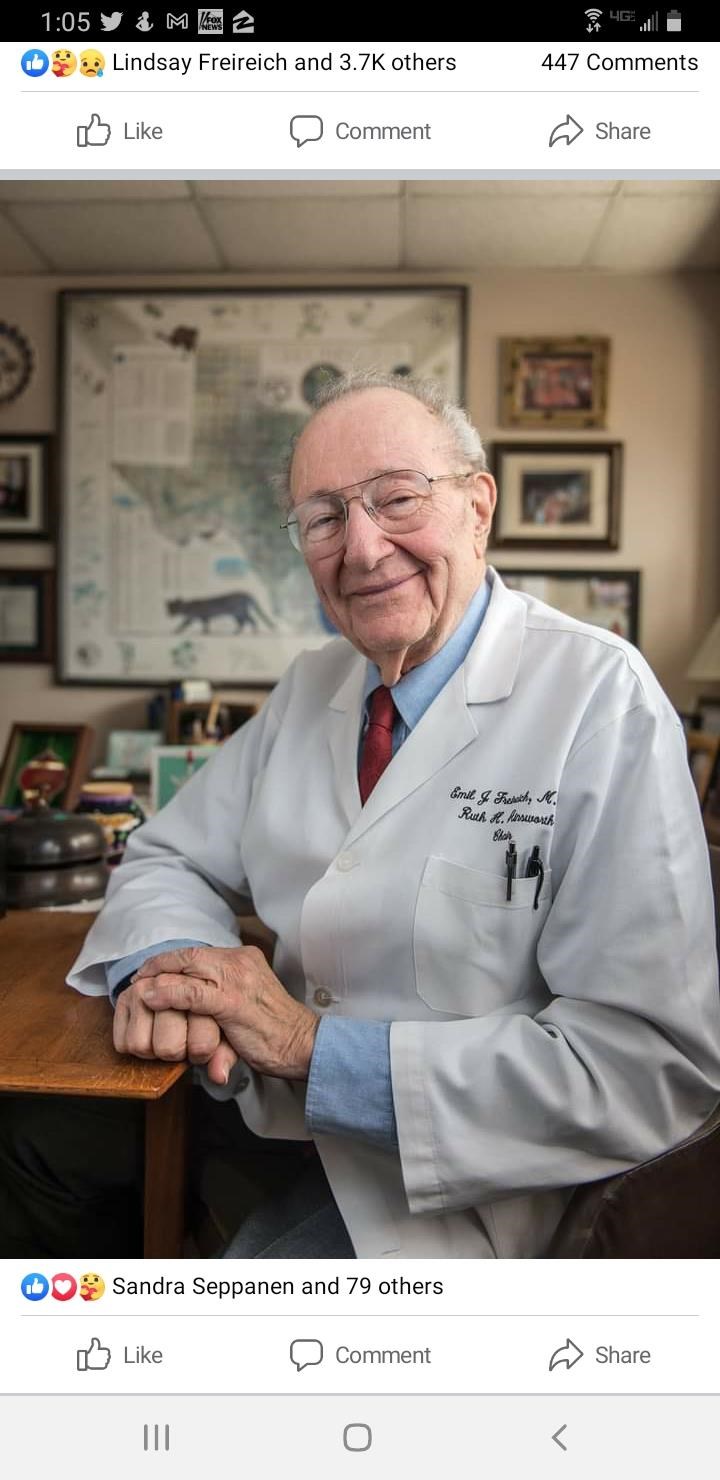 Obituary of Dr. Emil J Freireich