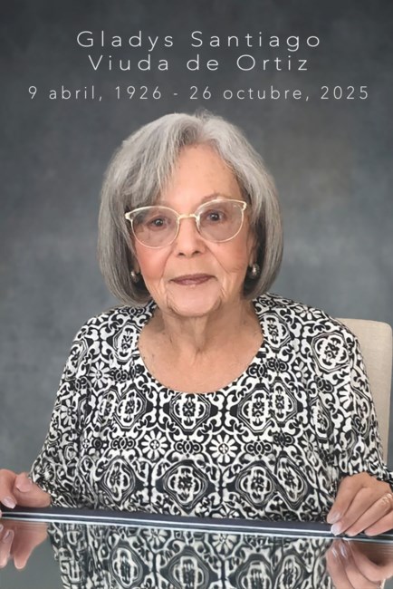 Obituary of Gladys Santiago Viuda de Ortiz
