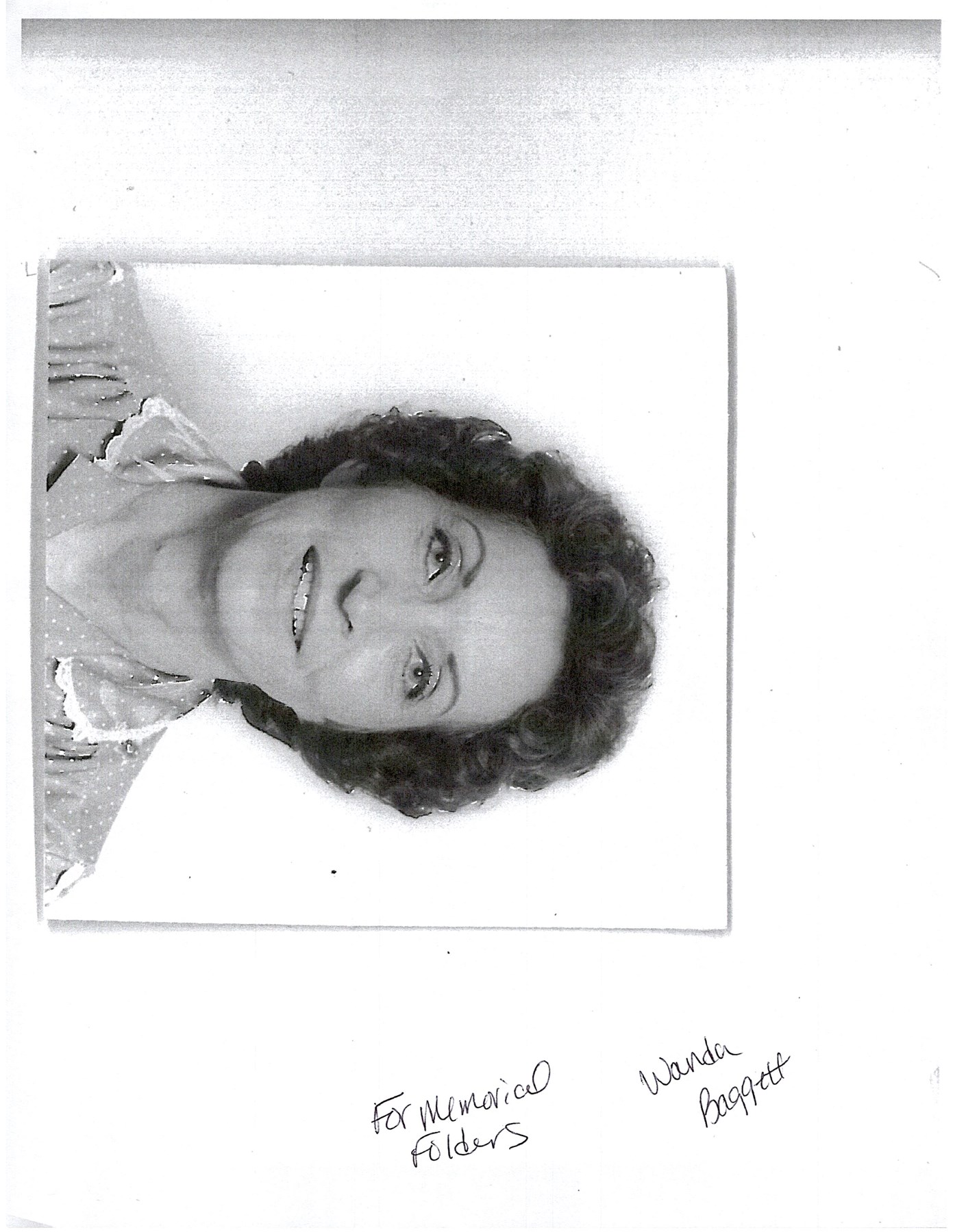 Avis de décès de Wanda Lou Baggett