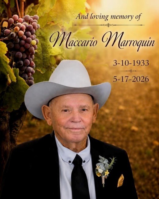 Obituary of Macario A. Marroquin