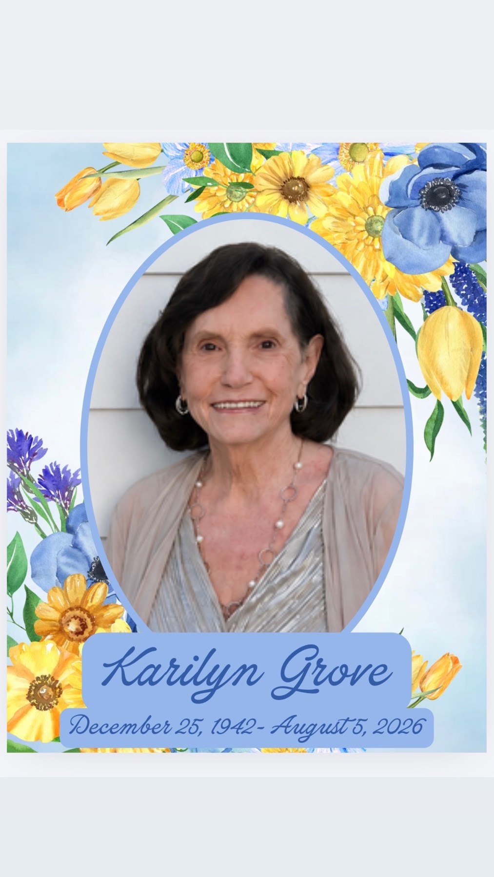 Obituary of Karilyn Ellen Grove