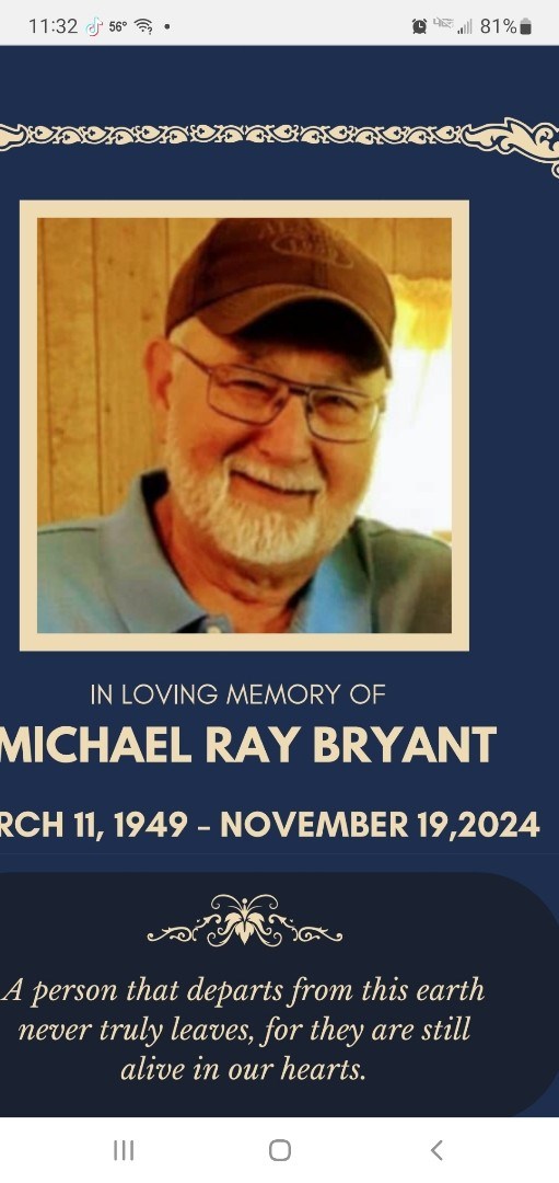 Obituary of Michael Ray Bryant