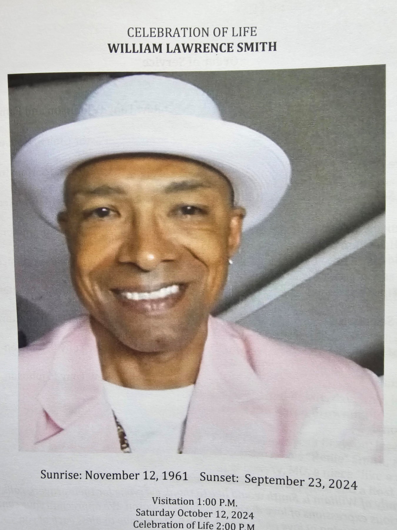 Obituary of William "Will" Lawrence Smith