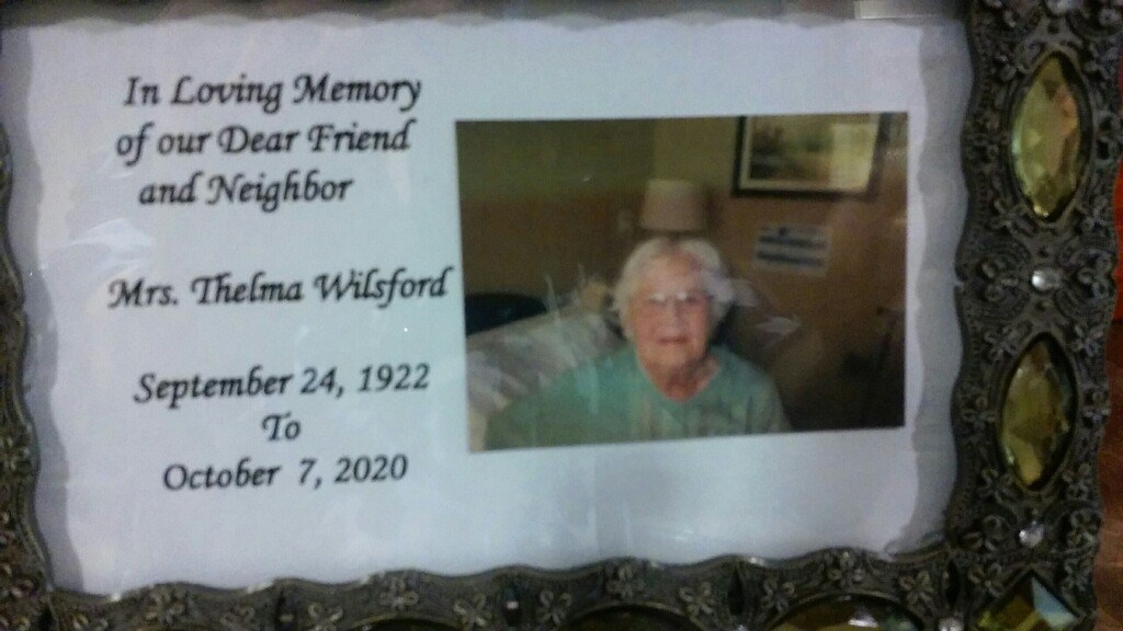 Obituary of Thelma Martin Wilsford