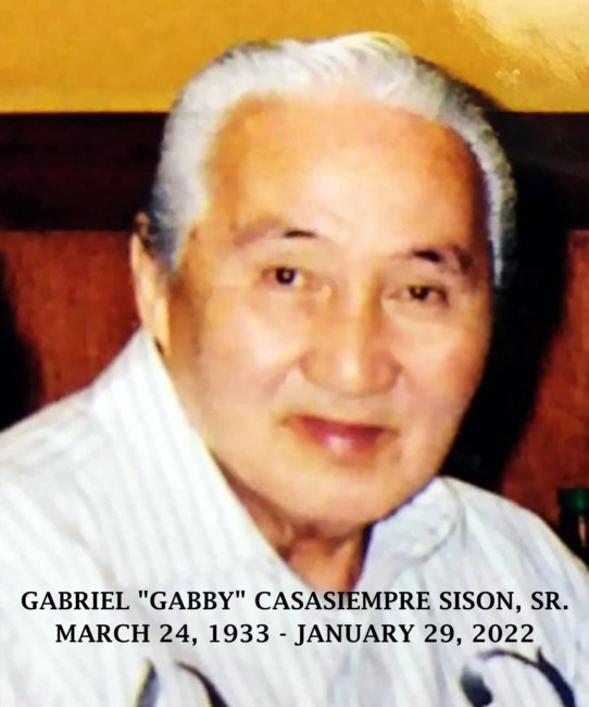 Obituary of Gabriel "Gabby" C. Sison Sr.