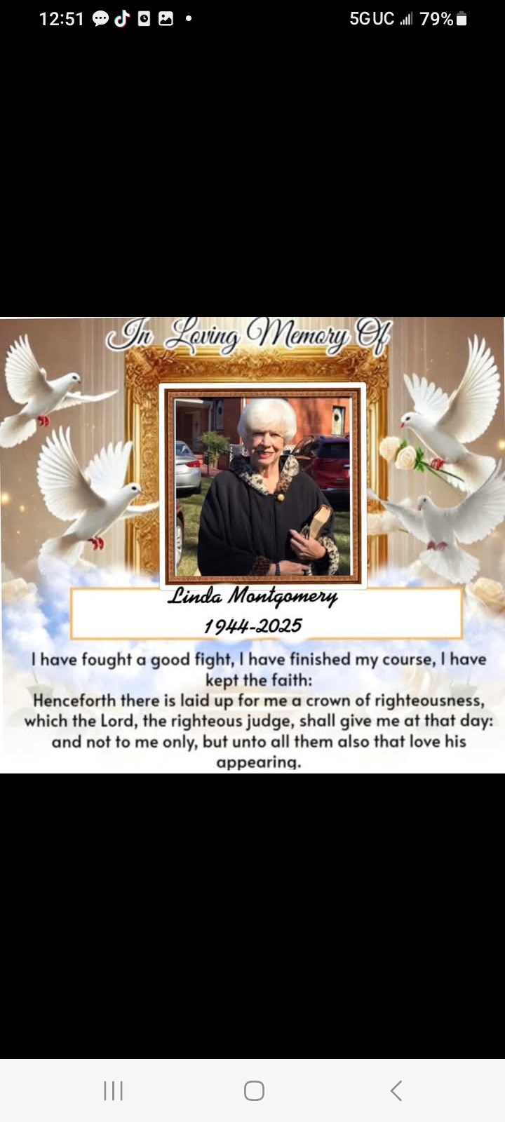 Avis de décès de Linda Mae Montgomery