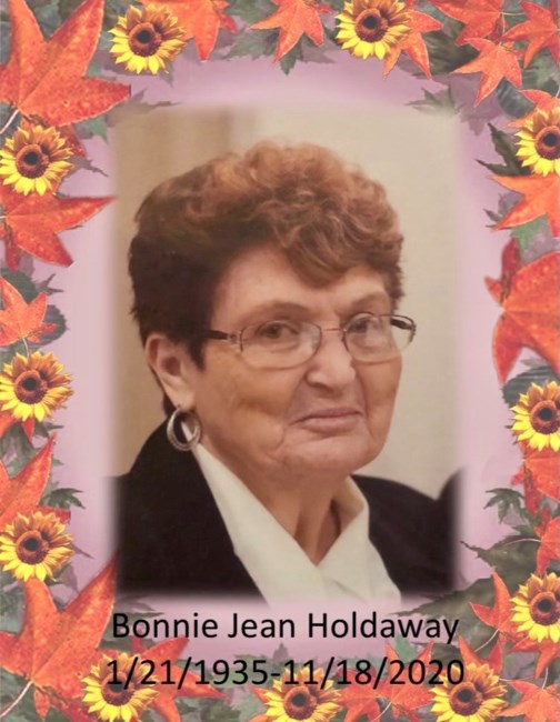Obituario de Bonnie Jean Holdaway