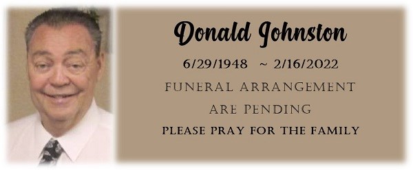 Avis de décès de Donald "Donnie" Johnston