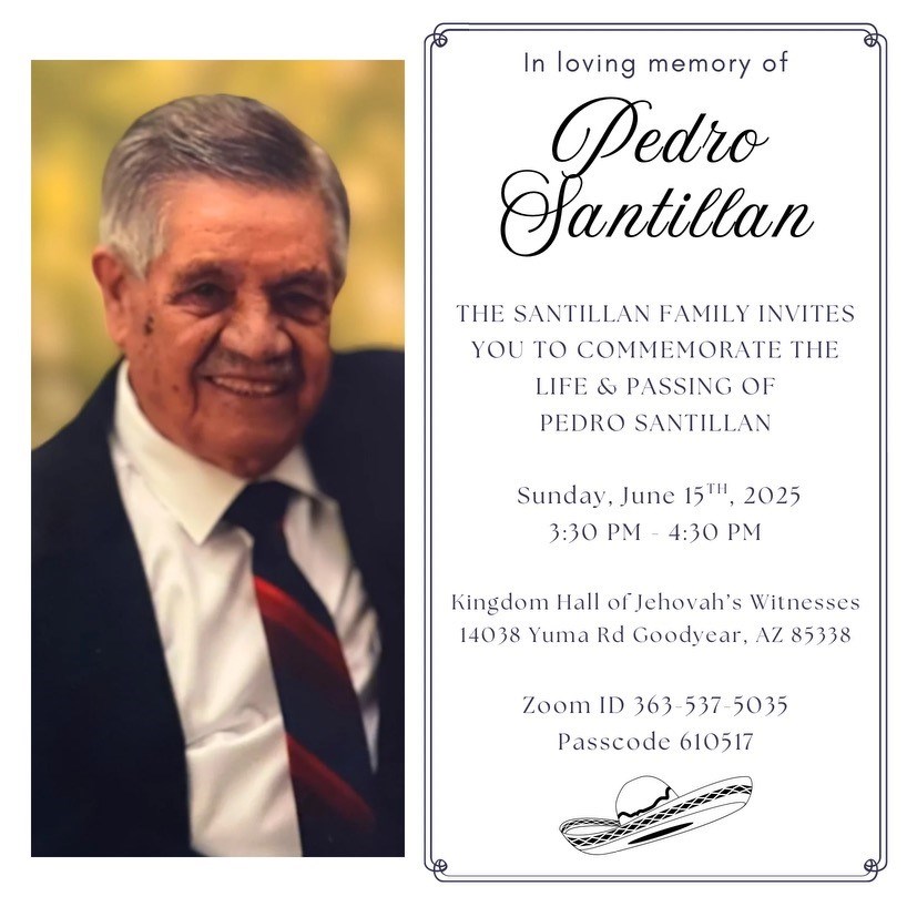 Obituary of Pedro Santillan